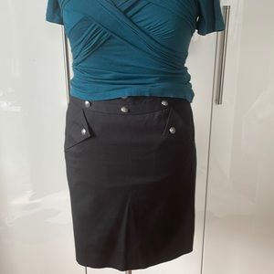 CLUB MONACO Skirt Color-Black Size-8 NWOT